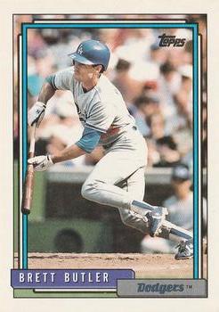 #655 Brett Butler - Los Angeles Dodgers - 1992 Topps Baseball