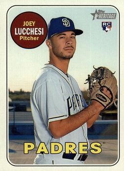 #655 Joey Lucchesi - San Diego Padres - 2018 Topps Heritage Baseball