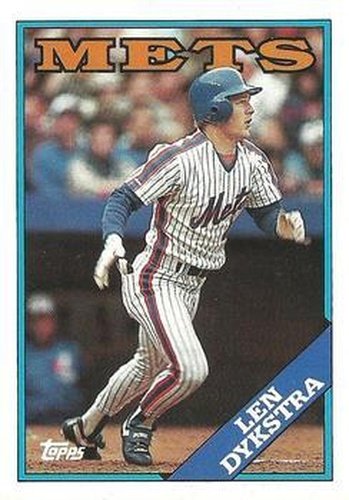 #655 Len Dykstra - New York Mets - 1988 Topps Baseball