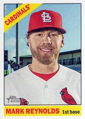 #655 Mark Reynolds - St. Louis Cardinals - 2015 Topps Heritage Baseball