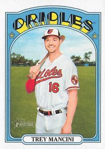 #655 Trey Mancini - Baltimore Orioles - 2021 Topps Heritage Baseball