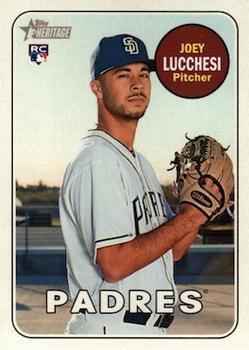 #655b Joey Lucchesi - San Diego Padres - 2018 Topps Heritage Baseball