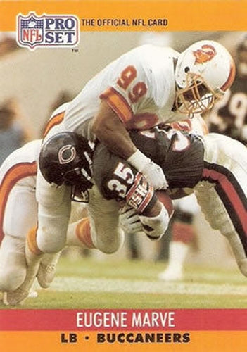 #656 Eugene Marve - Tampa Bay Buccaneers - 1990 Pro Set Football