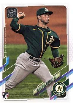 #656 Daulton Jefferies - Oakland Athletics - 2021 Topps Baseball