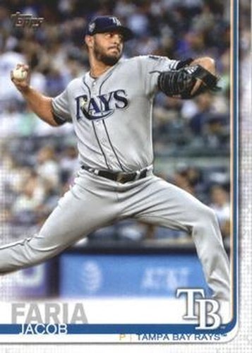 #656 Jacob Faria - Tampa Bay Rays - 2019 Topps Baseball