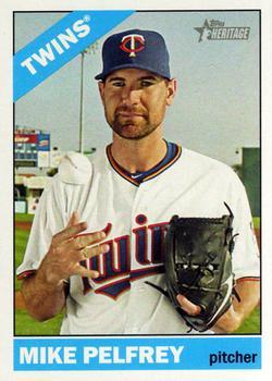 #656 Mike Pelfrey - Minnesota Twins - 2015 Topps Heritage Baseball
