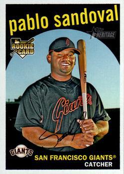 #656 Pablo Sandoval - San Francisco Giants - 2008 Topps Heritage Baseball
