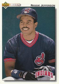 #656 Reggie Jefferson - Cleveland Indians - 1992 Upper Deck Baseball