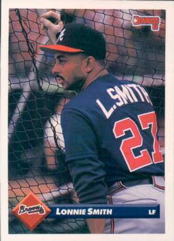 #658 Lonnie Smith - Atlanta Braves - 1993 Donruss Baseball