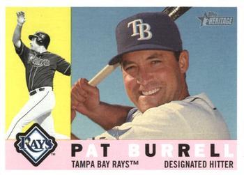 #658 Pat Burrell - Tampa Bay Rays - 2009 Topps Heritage Baseball
