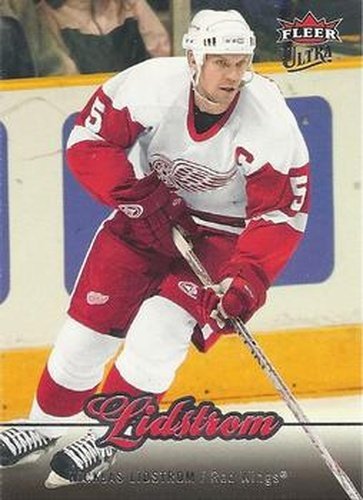 #126 Nicklas Lidstrom - Detroit Red Wings - 2007-08 Ultra Hockey
