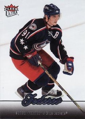 #142 Sergei Fedorov - Columbus Blue Jackets - 2007-08 Ultra Hockey