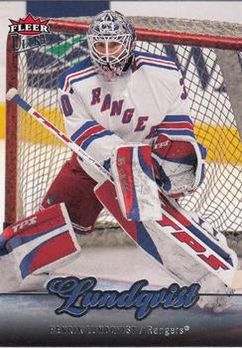 #65 Henrik Lundqvist - New York Rangers - 2007-08 Ultra Hockey