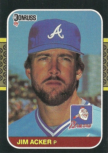 #659 Jim Acker - Atlanta Braves - 1987 Donruss Baseball