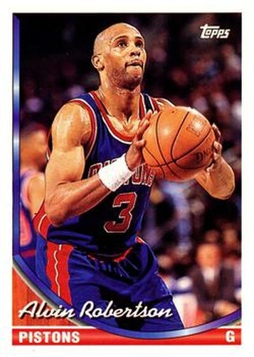 #65 Alvin Robertson - Detroit Pistons - 1993-94 Topps Basketball