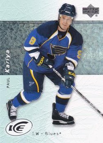 #65 Paul Kariya - St. Louis Blues - 2007-08 Upper Deck Ice Hockey