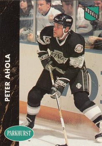 #65 Peter Ahola - Los Angeles Kings - 1991-92 Parkhurst Hockey