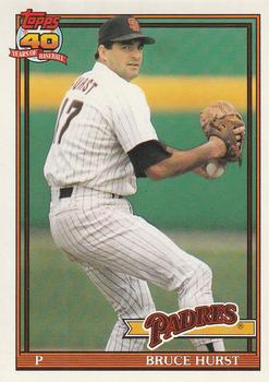 #65 Bruce Hurst - San Diego Padres - 1991 O-Pee-Chee Baseball