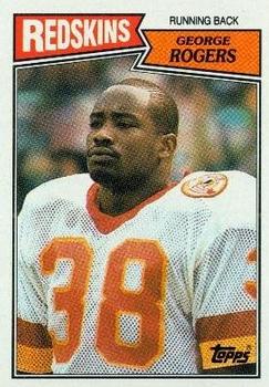#65 George Rogers - Washington Redskins - 1987 Topps Football