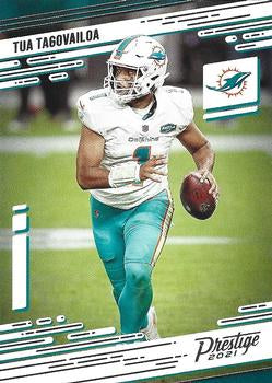 #65 Tua Tagovailoa - Miami Dolphins - 2021 Panini Prestige Football