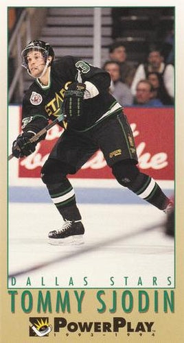 #65 Tommy Sjodin - Dallas Stars - 1993-94 Fleer PowerPlay Hockey