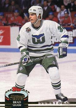 #65 Brad Shaw - Ottawa Senators - 1992-93 Stadium Club Hockey