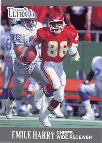 #65 Emile Harry - Kansas City Chiefs - 1991 Ultra Football