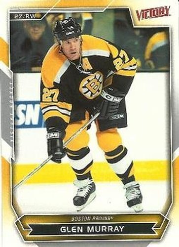 #65 Glen Murray - Boston Bruins - 2007-08 Upper Deck Victory Hockey