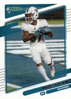 #65 Myles Gaskin - Miami Dolphins - 2021 Donruss Football