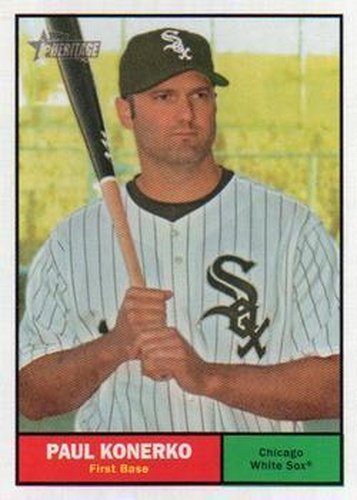 #65 Paul Konerko - Chicago White Sox - 2010 Topps Heritage Baseball