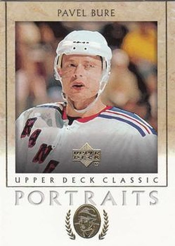 #65 Pavel Bure - New York Rangers - 2002-03 Upper Deck Classic Portraits Hockey
