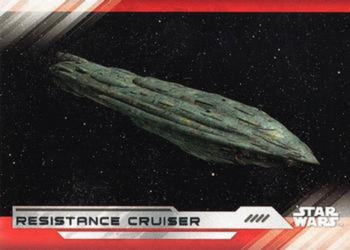 #65 Resistance Cruiser - 2017 Topps Star Wars The Last Jedi