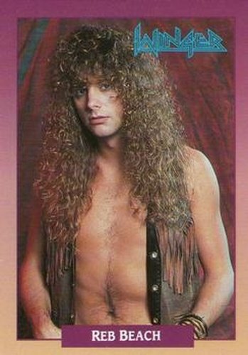 #65 Reb Beach - 1991 Brockum Rock Cards