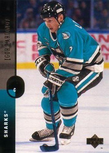 #65 Igor Larionov - San Jose Sharks - 1994-95 Upper Deck Hockey