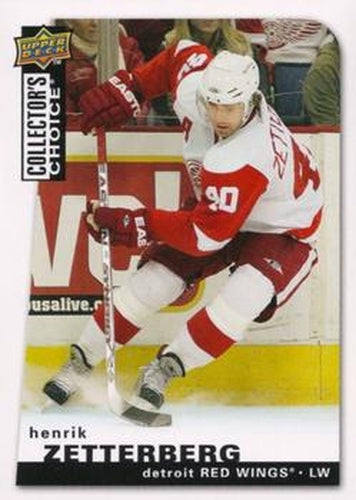 #65 Henrik Zetterberg - Detroit Red Wings - 2008-09 Collector's Choice Hockey