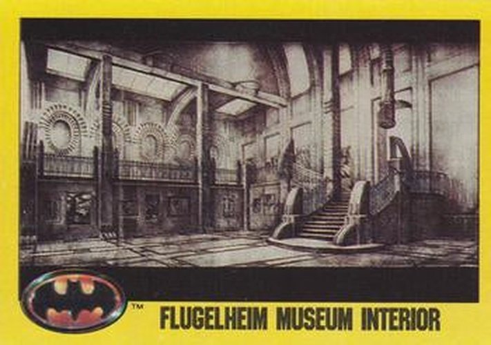 #165 Flugelheim Museum Interior - 1989 Topps Batman