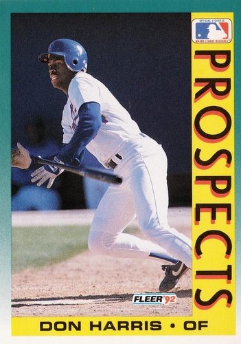 #660 Donald Harris - Texas Rangers - 1992 Fleer Baseball