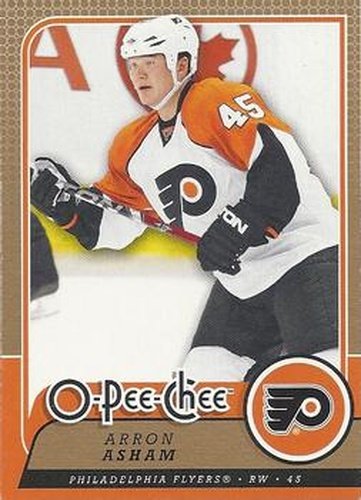 #660 Arron Asham - Philadelphia Flyers - 2008-09 O-Pee-Chee Hockey
