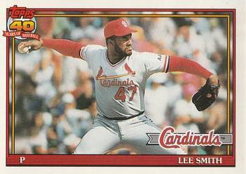#660 Lee Smith - St. Louis Cardinals - 1991 O-Pee-Chee Baseball