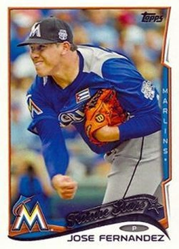 #660b Jose Fernandez - Miami Marlins - 2014 Topps Baseball
