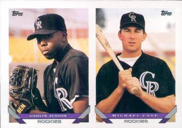 #661 Garvin Alston / Michael Case - Colorado Rockies - 1993 Topps Baseball