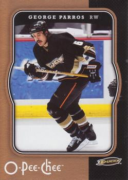 #5 George Parros - Anaheim Ducks - 2007-08 O-Pee-Chee Hockey