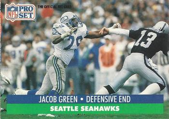 #661 Jacob Green - Seattle Seahawks - 1991 Pro Set Football