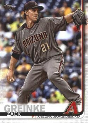 #661a Zack Greinke - Arizona Diamondbacks - 2019 Topps Baseball