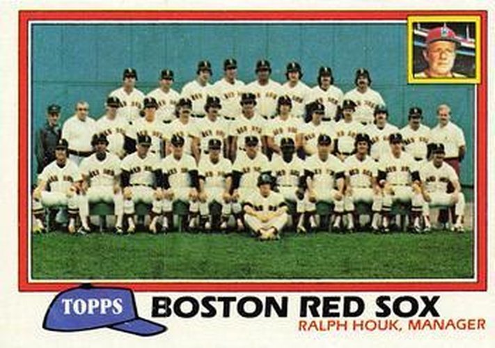 #662 Boston Red Sox / Ralph Houk - Boston Red Sox - 1981 Topps Baseball