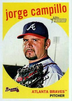 #662 Jorge Campillo - Atlanta Braves - 2008 Topps Heritage Baseball