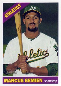 #662 Marcus Semien - Oakland Athletics - 2015 Topps Heritage Baseball