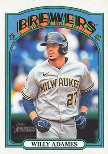 #662 Willy Adames - Milwaukee Brewers - 2021 Topps Heritage Baseball