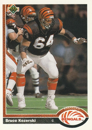 #662 Bruce Kozerski - Cincinnati Bengals - 1991 Upper Deck Football