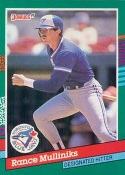 #663 Rance Mulliniks - Toronto Blue Jays - 1991 Donruss Baseball
